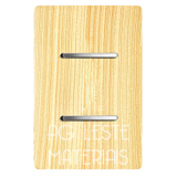 Conjunto Interruptor Duplo 1 Simples + 1 Paralelo 4x2 - Novara Especiais Maple